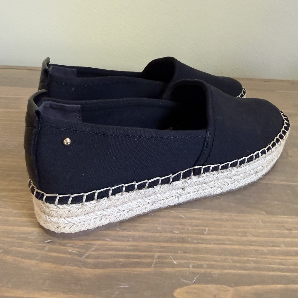 Sam Edelman Womens 8.5 Black Tan Khloe Espadrille Platform Slip On Shoes - Picture 4 of 8